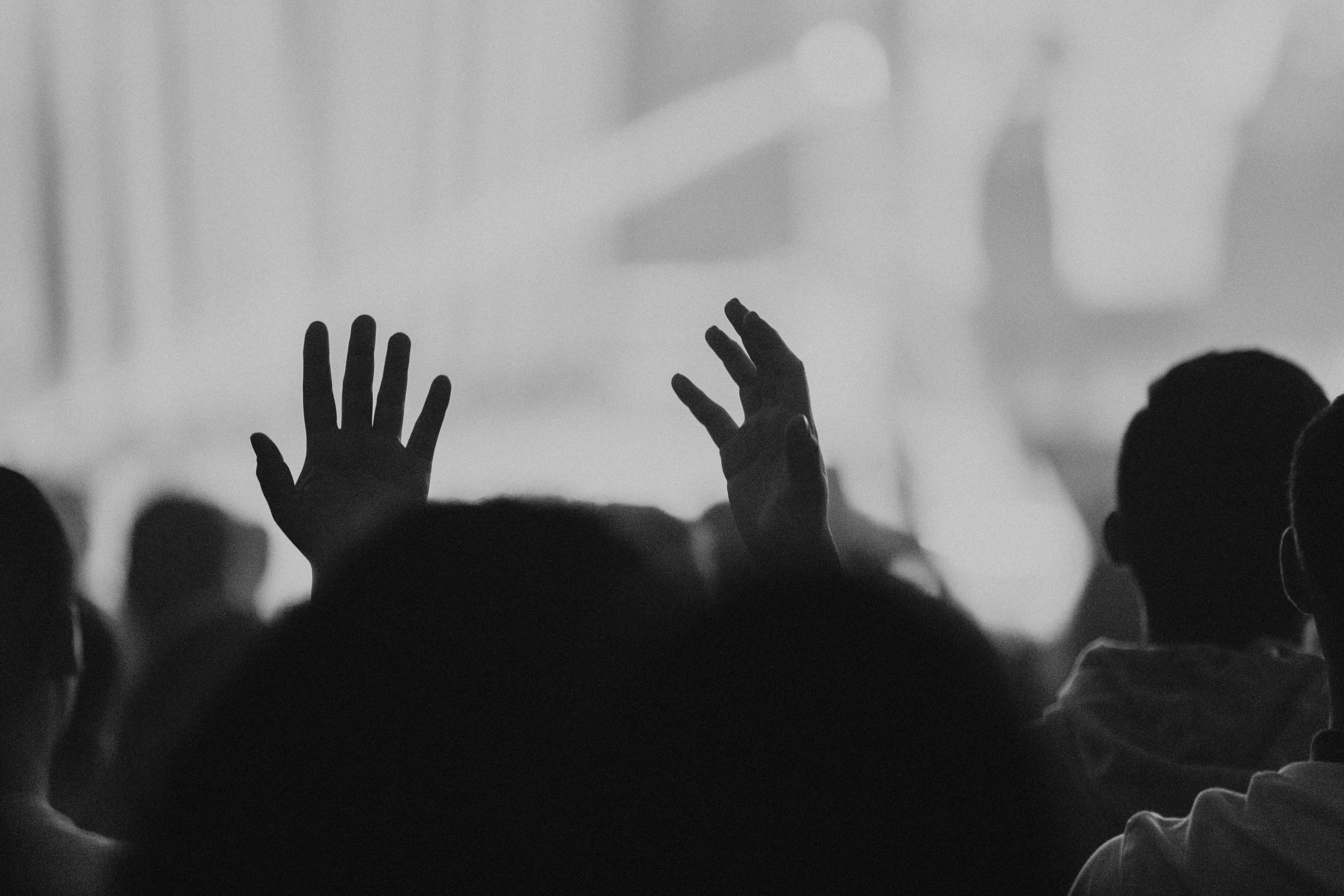 Congregation worshipping together